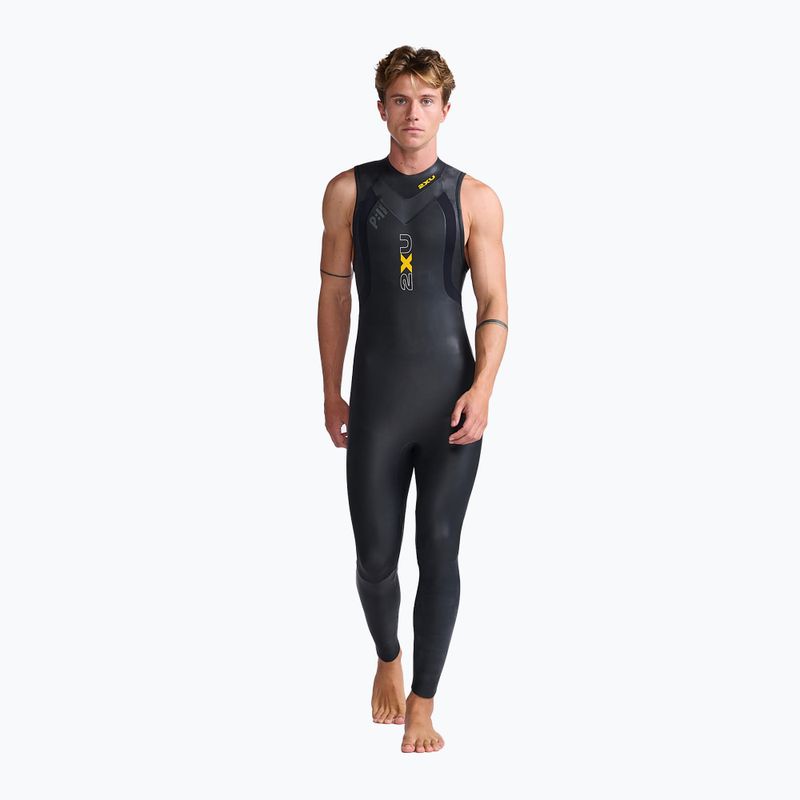 Pánský triatlonový neopren 2XU Propel:1 black/ambition MW4992C