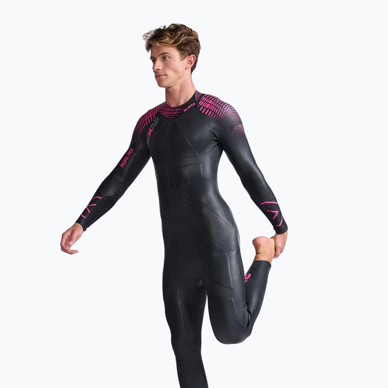Pánský triatlonový neopren 2XU Propel PRO 3 mm black/punk pink 4