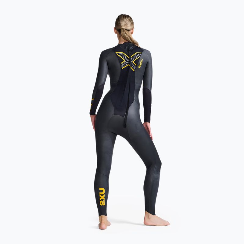 Dámský triatlonový neopren 2XU Propel:1 black/ambition WW4994C 2