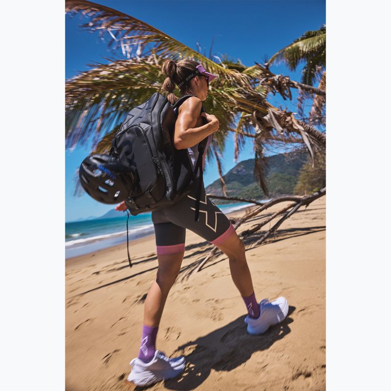 Triatlonový batoh 2XU Transition 34 l black/aloha 16