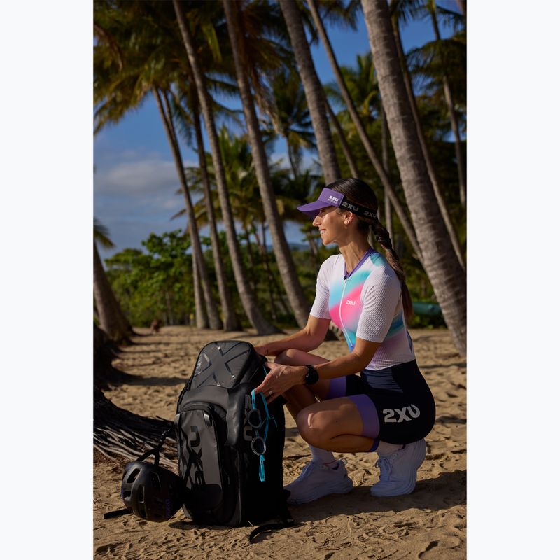 Triatlonový batoh 2XU Transition 34 l black/aloha 17