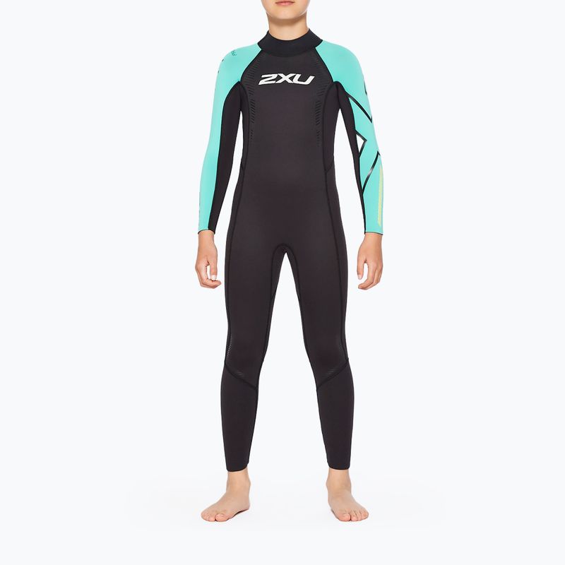 Dětský triatlonový neopren  2XU Propel black/oasis