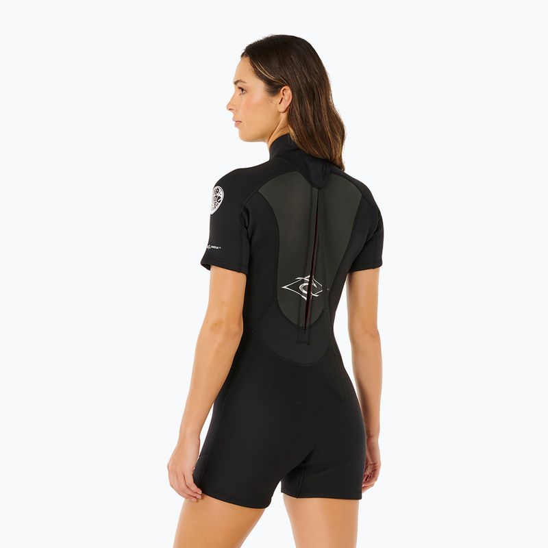 Dámský neopren na plavání Rip Curl Omega 2/2 mm Back Zip Springsuit black 3