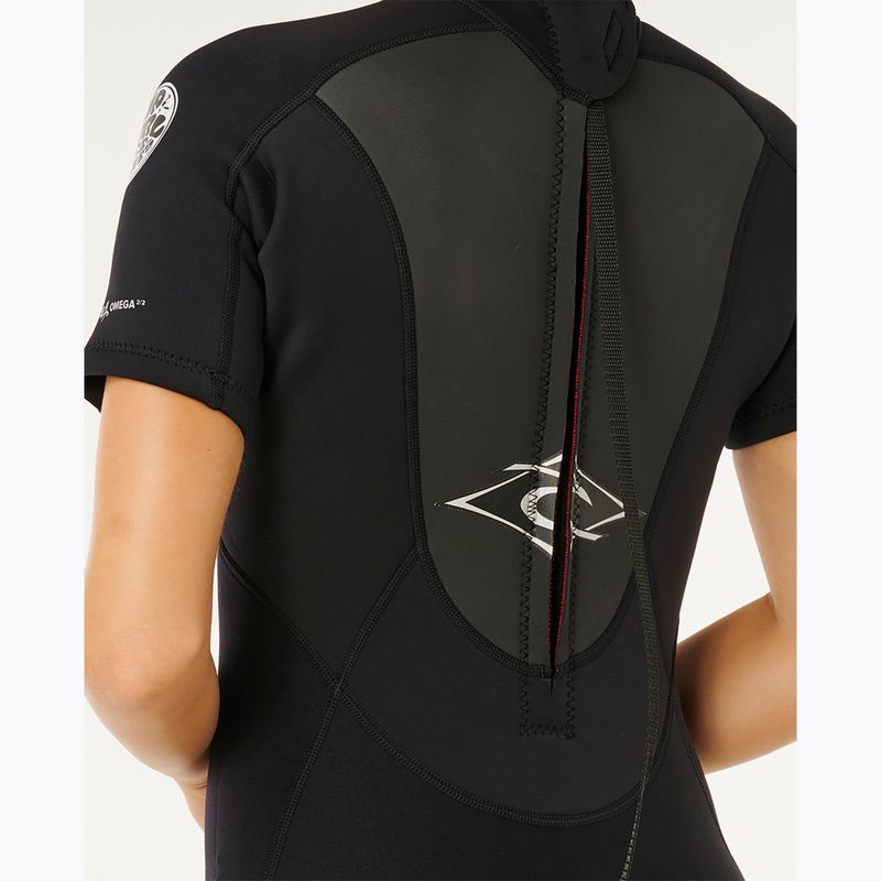 Dámský neopren na plavání Rip Curl Omega 2/2 mm Back Zip Springsuit black 4