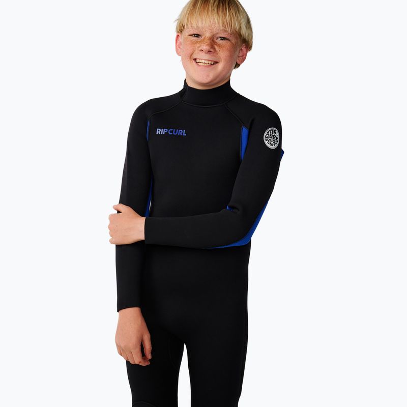 Dětský plavecký neopren Rip Curl Trad 3/2 mm Back Zip black/blue 5