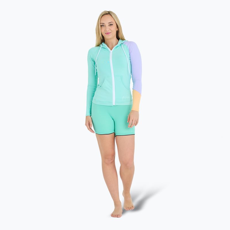 Dámská mikina Jetpilot Pacer Hooded Rashie teal 2