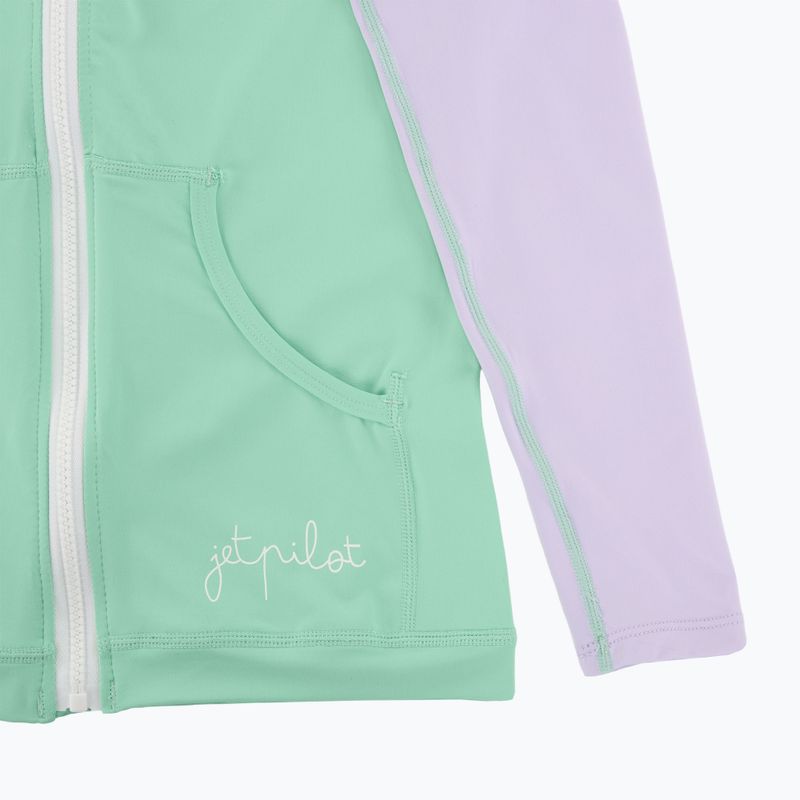 Dámská mikina Jetpilot Pacer Hooded Rashie teal 6