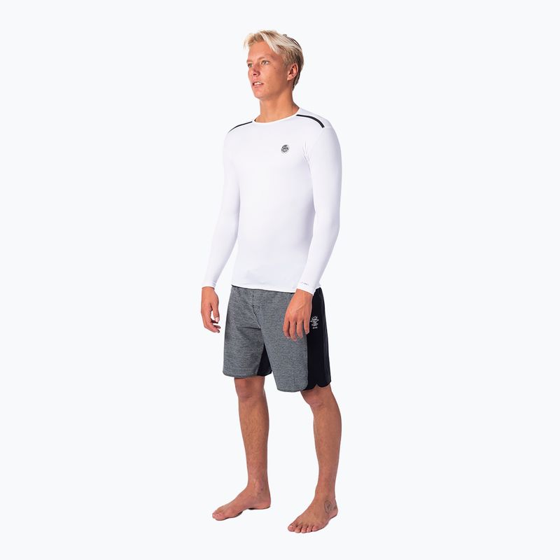 Pánské plavecké tričko s dlouhým rukávem Rip Curl Tech Bomb LSL UVT white WLY7JM 3