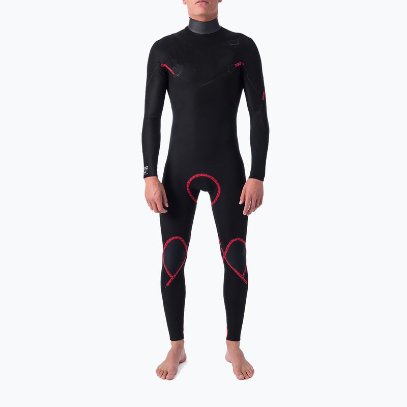 Pánský neopren   Rip Curl Dawn Patrol Perf 4/3 mm GB C/Zip black 4