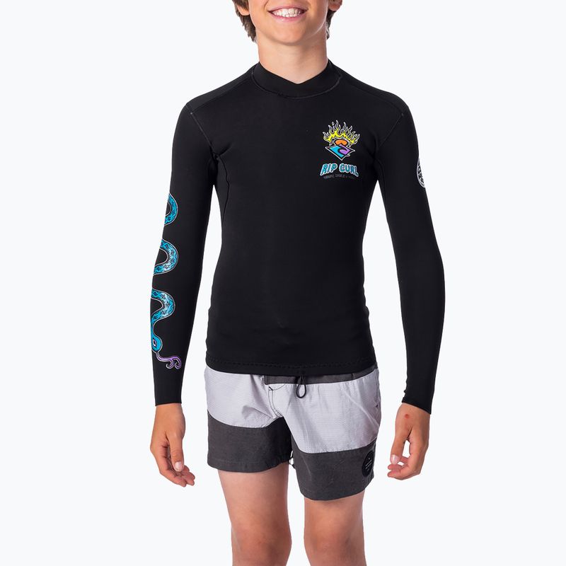 Dětské neoprenové tričko Rip Curl Dawn Patrol L/SL Jkt black
