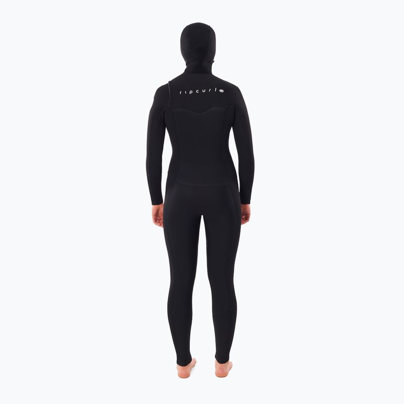 Dámský neopren Rip Curl Dawn Patrol 5/4mm se zipem na hrudi a s kapucí black 2