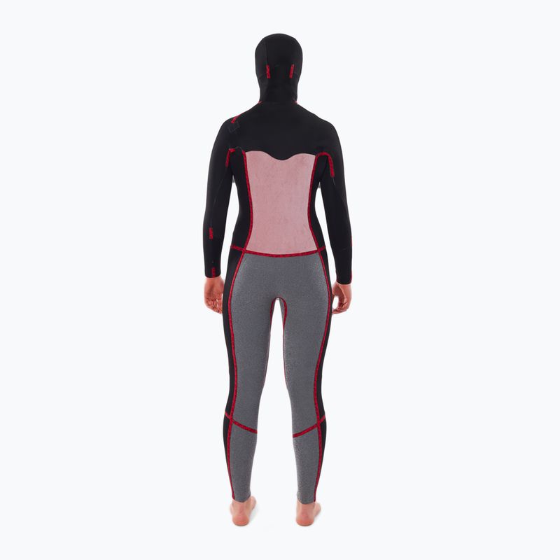 Dámský neopren Rip Curl Dawn Patrol 5/4mm se zipem na hrudi a s kapucí black 4