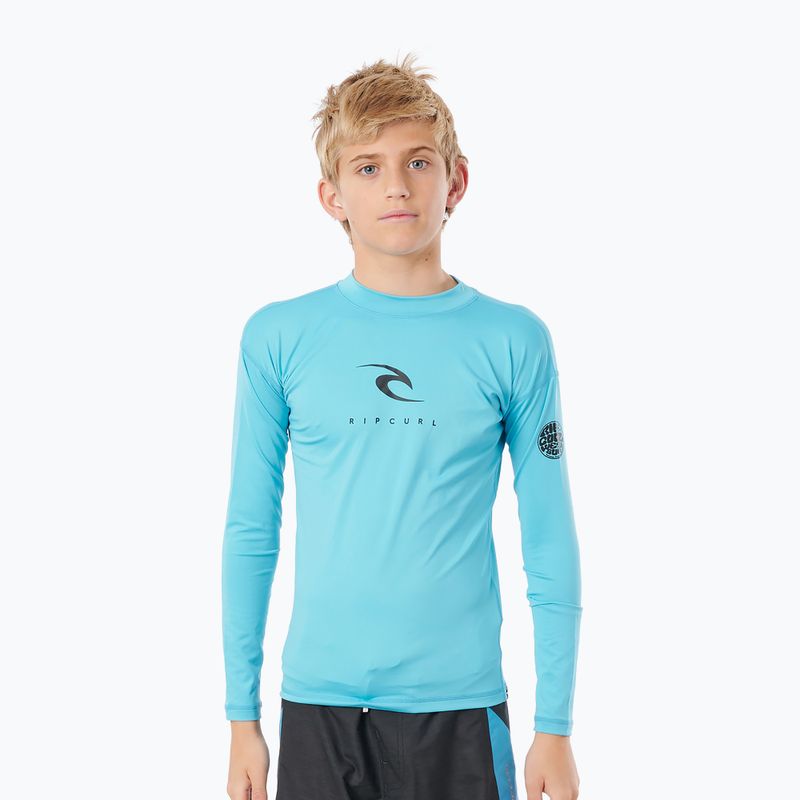 Tričko s dlouhým rukávem Rip Curl Corp LSL UV modrá WLY3EB