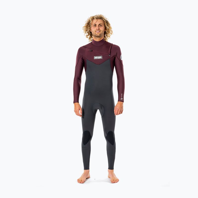 Pánský neopren   Rip Curl Dawn Patrol 4/3 mm GB ST C/Zip wine 3