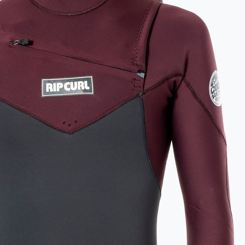 Pánský neopren   Rip Curl Dawn Patrol 4/3 mm GB ST C/Zip wine 4