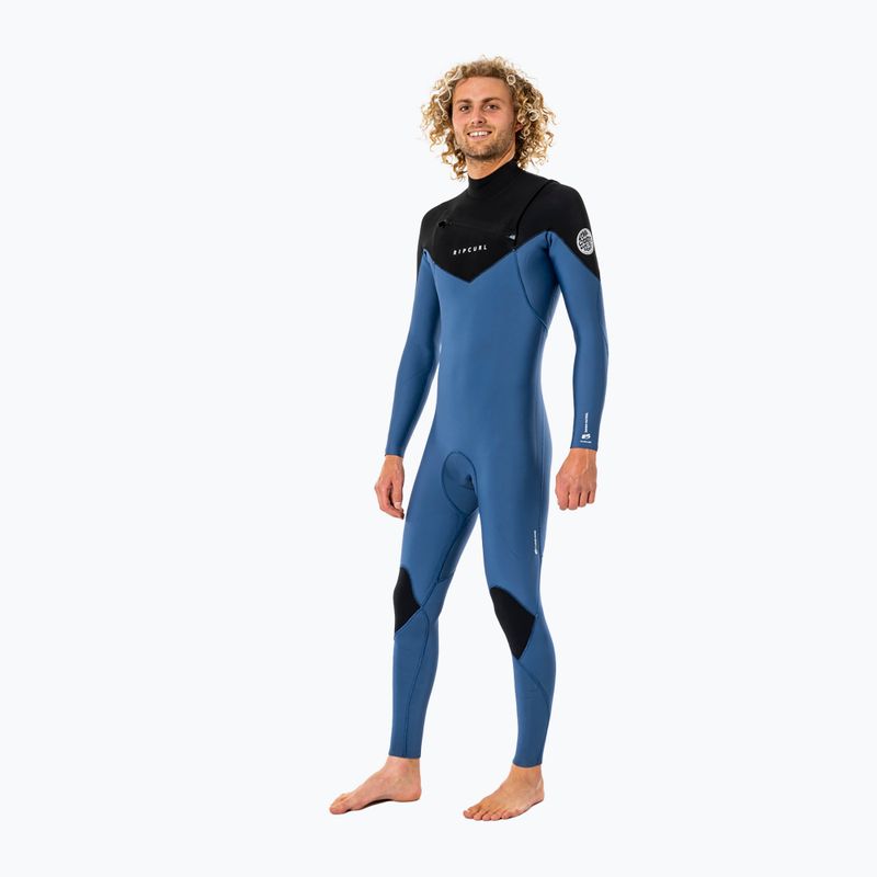 Pánský neopren   Rip Curl Dawn Patrol 4/3 mm GB ST C/Zip blue/black