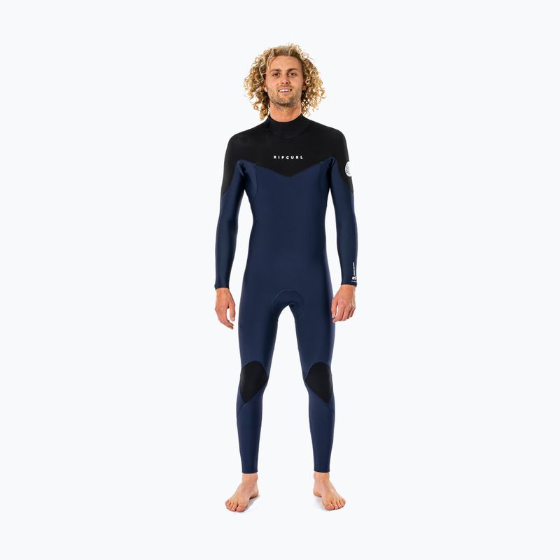 Pánský neopren   Rip Curl Dawn Patrol 3/2 mm GB B/Zip navy 3