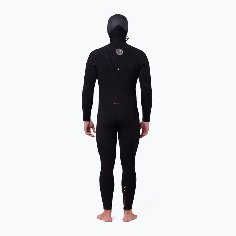 Pánský neopren na plavání Rip Curl Flashbomb Heatseeker 5/4mm Hooded Zip Free black 2