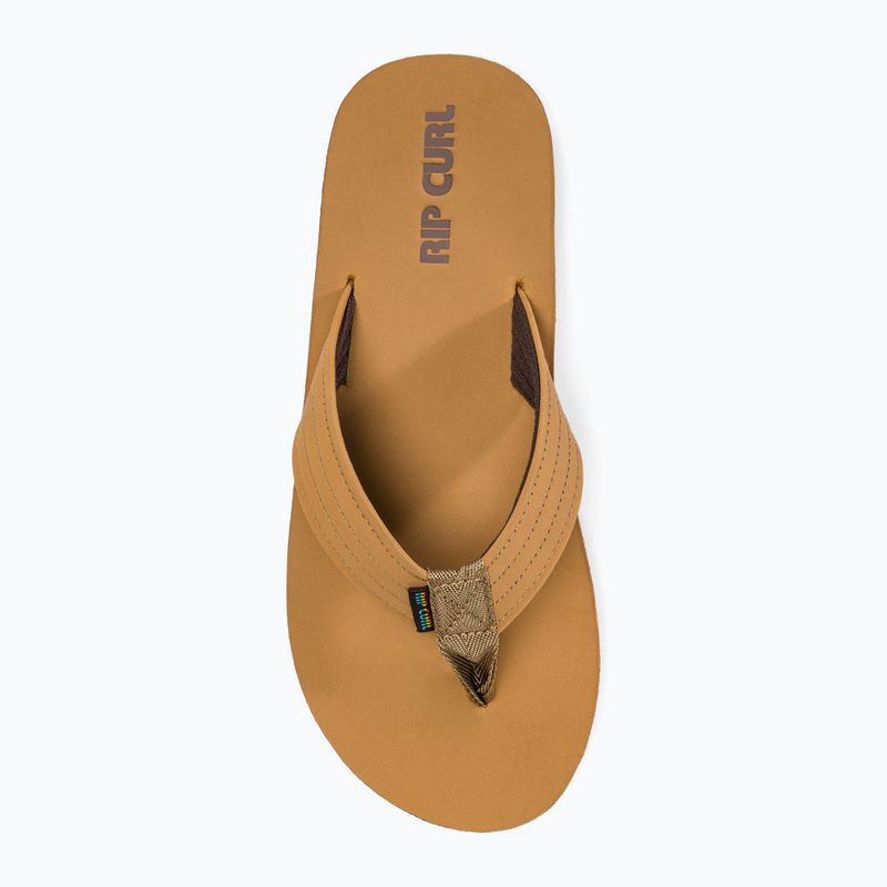 Pánské žabky Rip Curl Revival Leather Open Toe tan 5