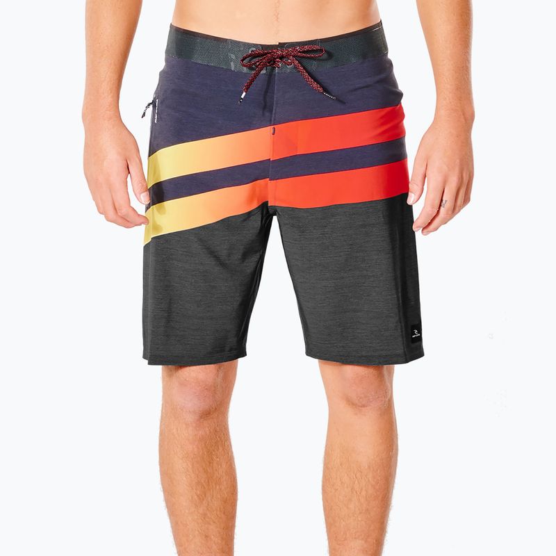 Pánské plavecké šortky Rip Curl Mirage Revert Ultimate 20' black/red CBOPY9