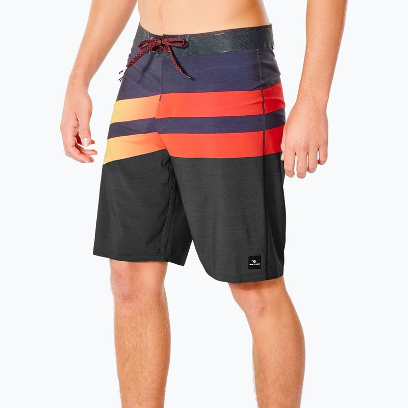 Pánské plavecké šortky Rip Curl Mirage Revert Ultimate 20' black/red CBOPY9 2