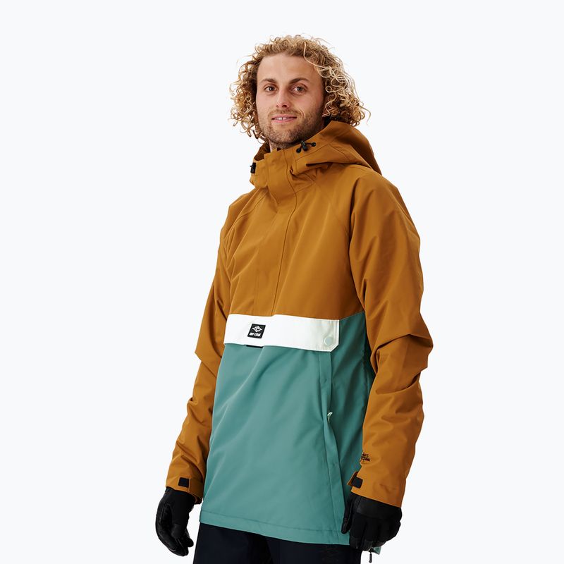 Pánská hnědo-zelená snowboardová bunda Rip Curl Primative 000MOU 146 2