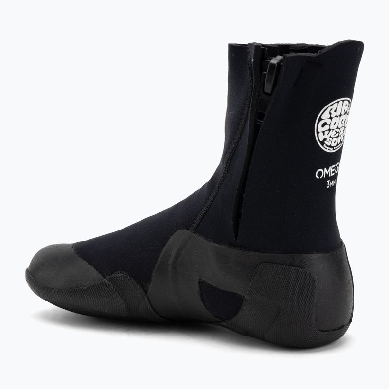 Neoprénové boty Rip Curl Omega 3mm Round Toe With Zip black 3