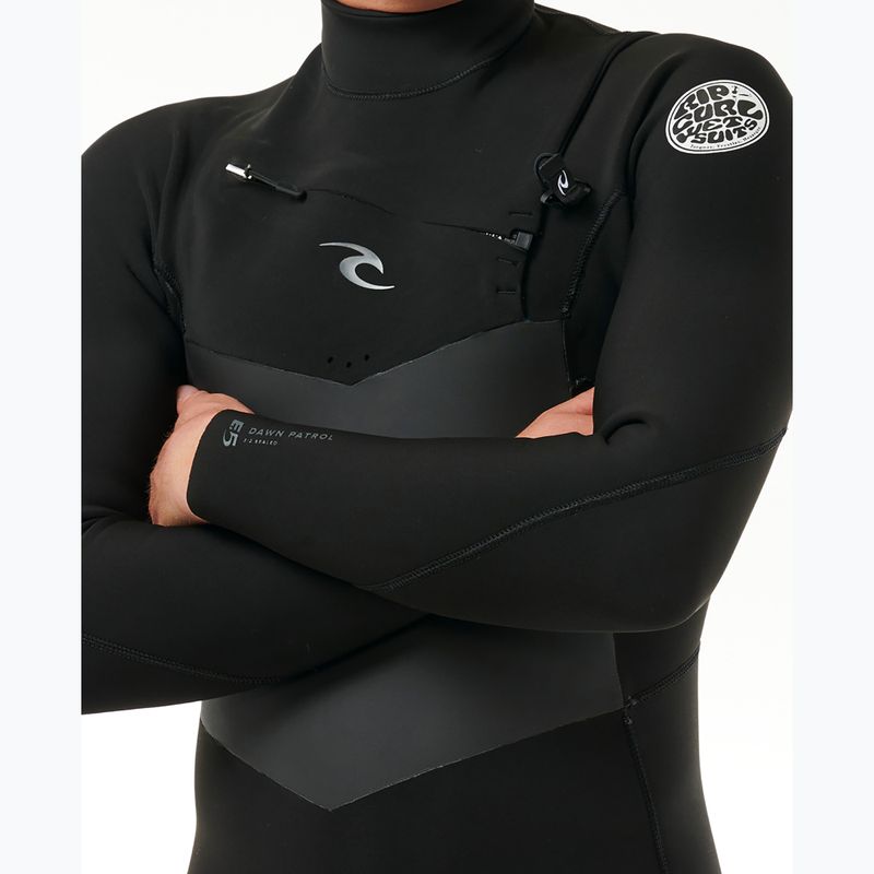 Pánský neopren Rip Curl Dawn Patrol 3/2 mm Chest Zip black 4