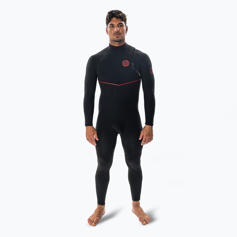 Pánský neopren Rip Curl Flashbomb Fusion 3/2mm Zip Free Swim Foam Black