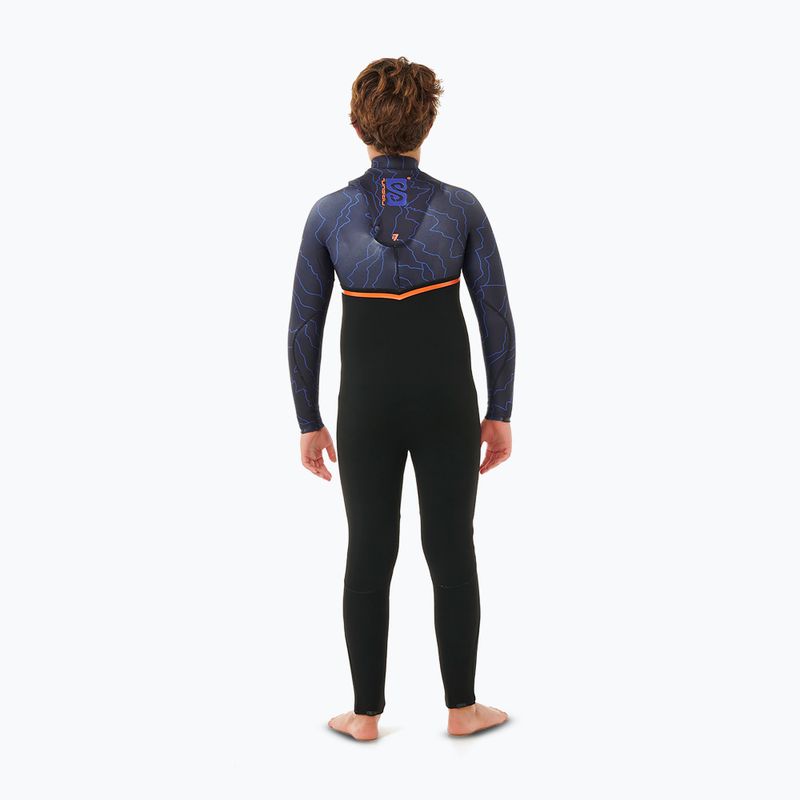 Dětský neopren Rip Curl Flashbomb 4/3 mm Chest Zip purple night  2