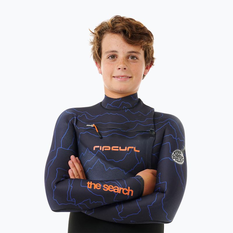 Dětský neopren Rip Curl Flashbomb 4/3 mm Chest Zip purple night  5