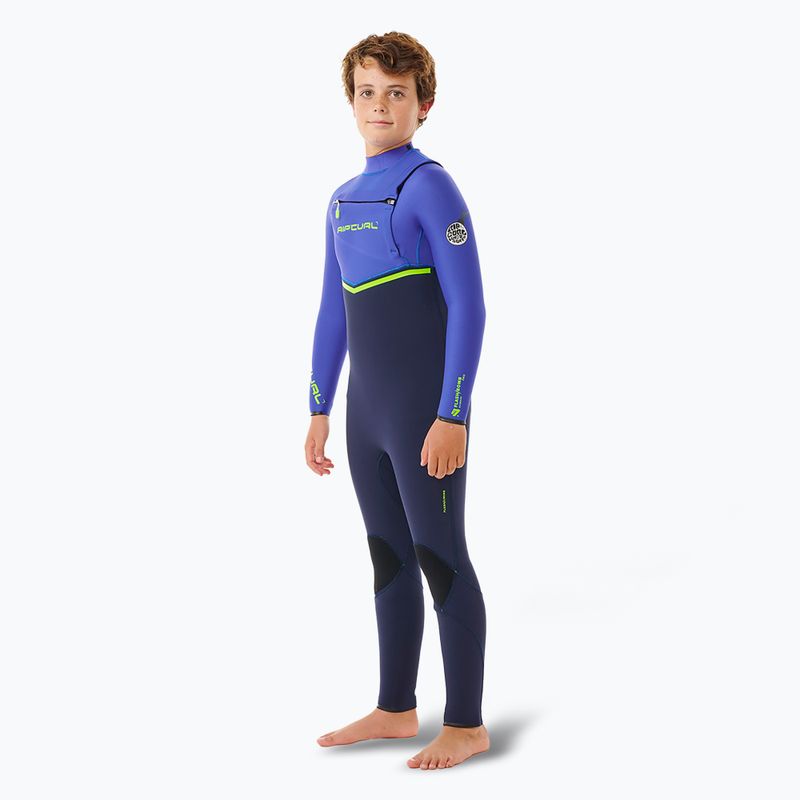 Dětský neopren Rip Curl Flashbomb 4/3 mm Chest Zip wild berry  3