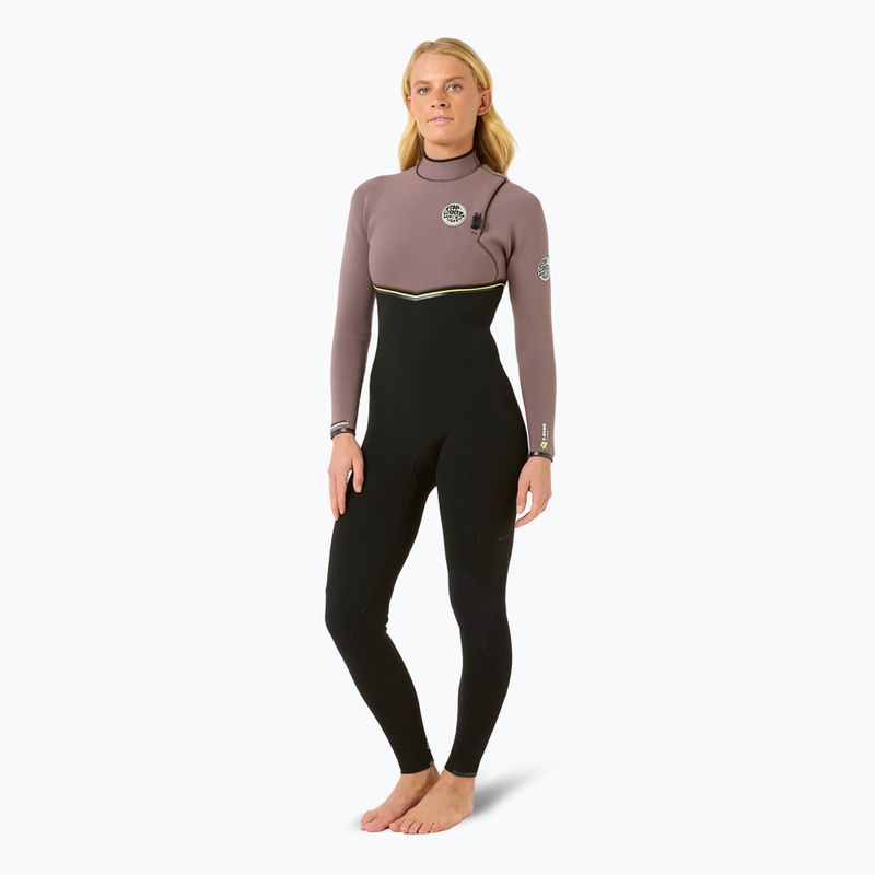 Dětský neopren Rip Curl Ebomb 3/2 mm Zip Free eggplant 