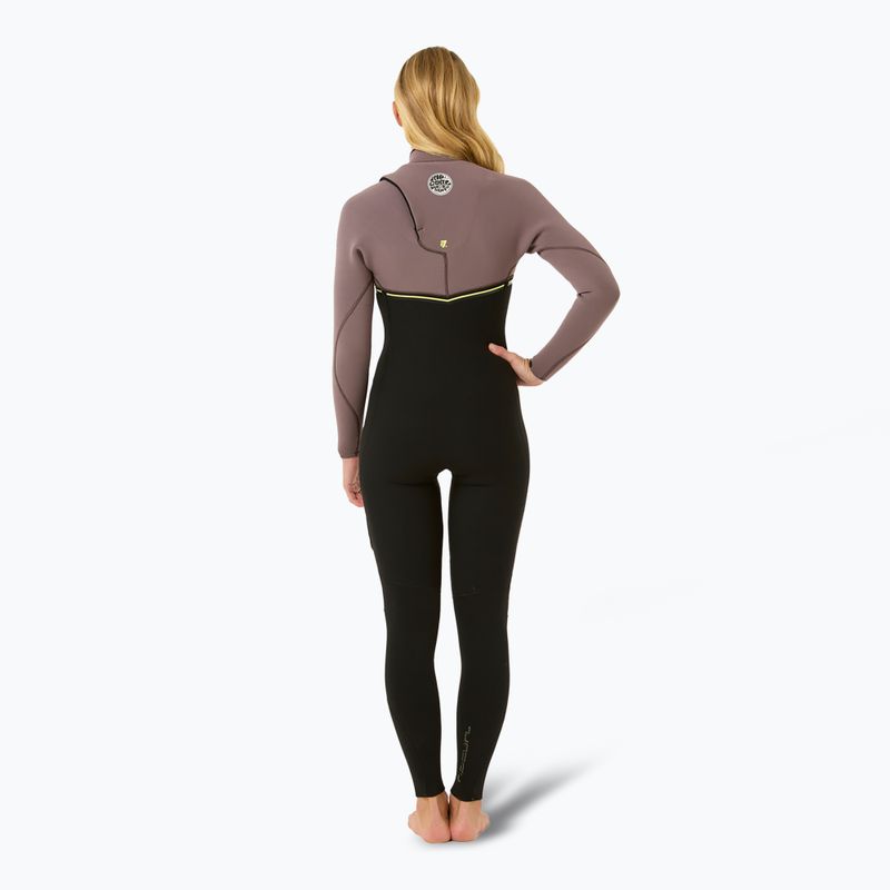 Dětský neopren Rip Curl Ebomb 3/2 mm Zip Free eggplant  2