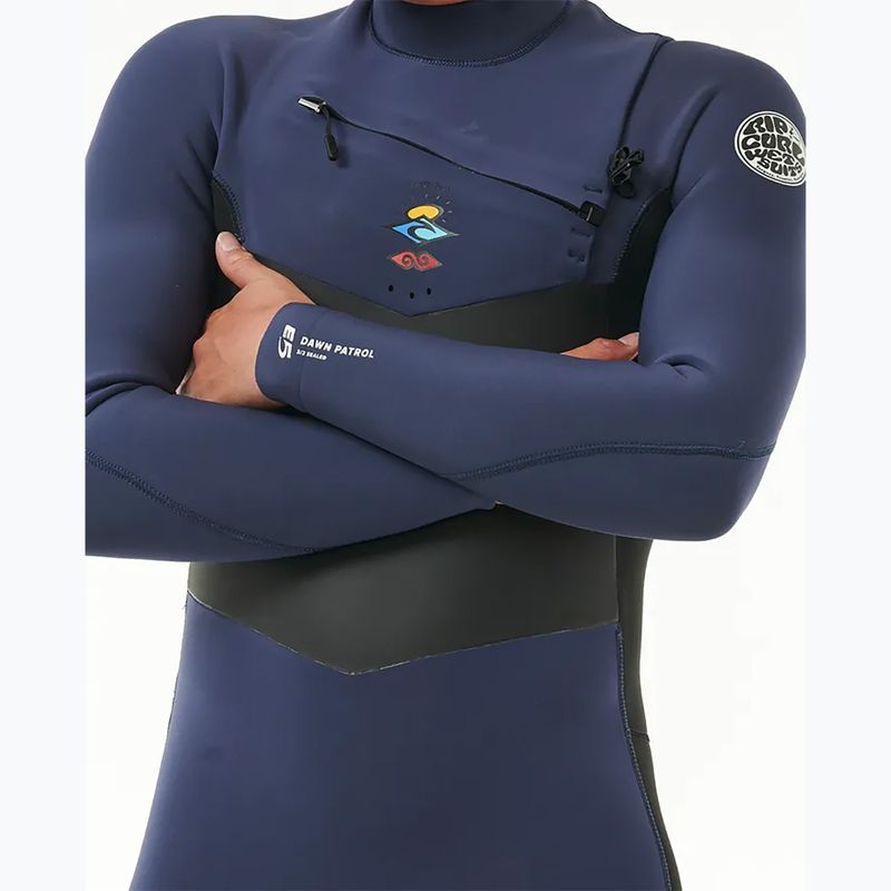 Pánský plavecký neopren Rip Curl Dawn Patrol 5/3mm Chest Zip dark navy 3