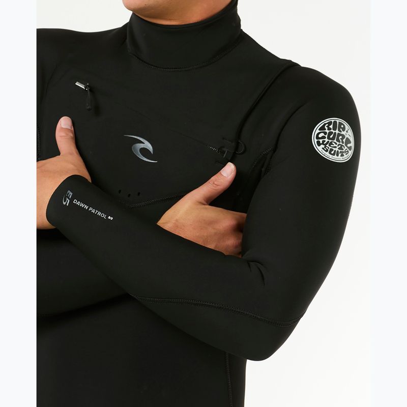 Pánský plavecký neopren  Rip Curl Dawn Patrol 4/3 mm Chest Zip black 5