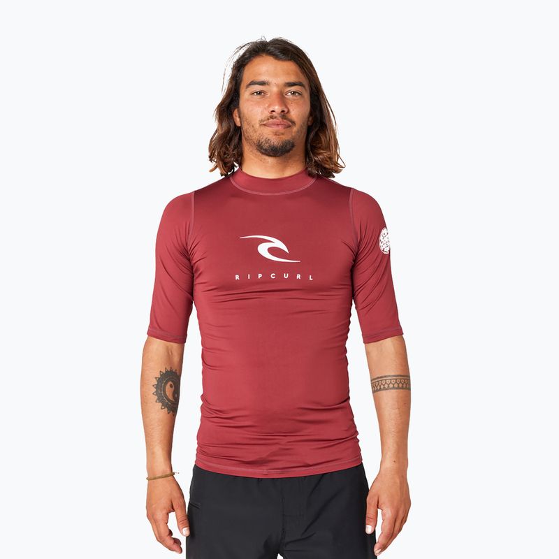 Pánské plavecké tričko Rip Curl Corps 4370 borodowa 12JMRV
