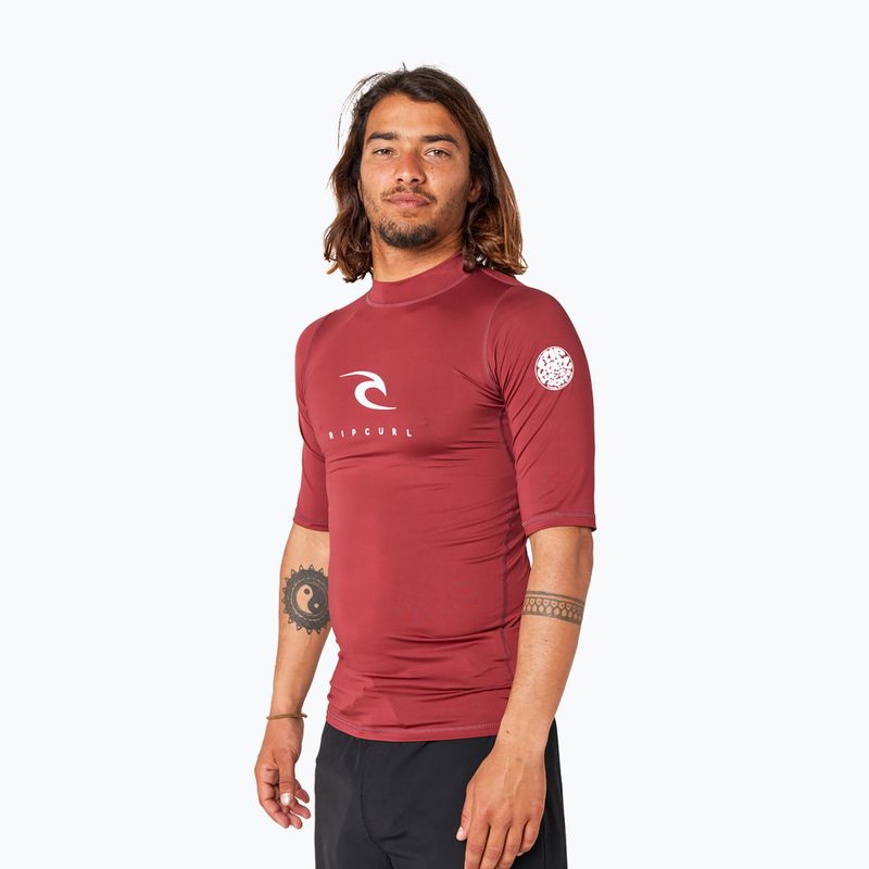 Pánské plavecké tričko Rip Curl Corps 4370 borodowa 12JMRV 2