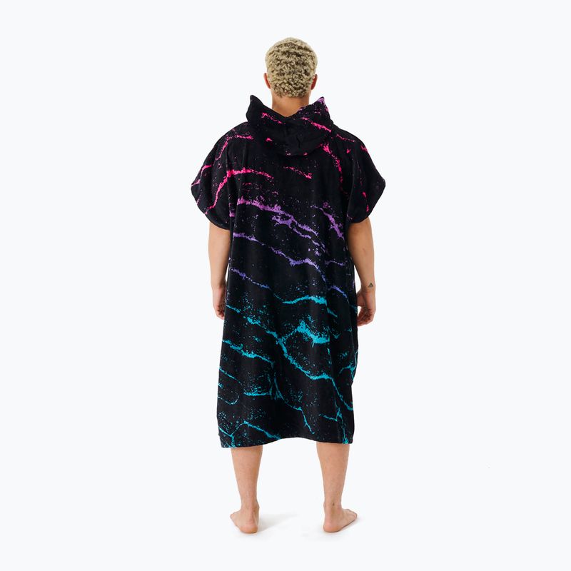 Pánské pončo Rip Curl Combo Print 107 černá 006MTO 2