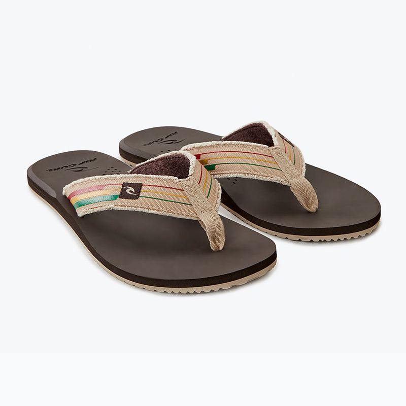 Pánské žabky Rip Curl Reactor Open Toe 1153 hnědý 19VMOT 9