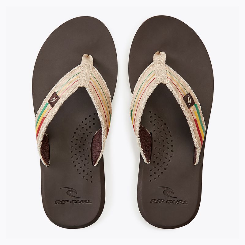 Pánské žabky Rip Curl Reactor Open Toe 1153 hnědý 19VMOT 11