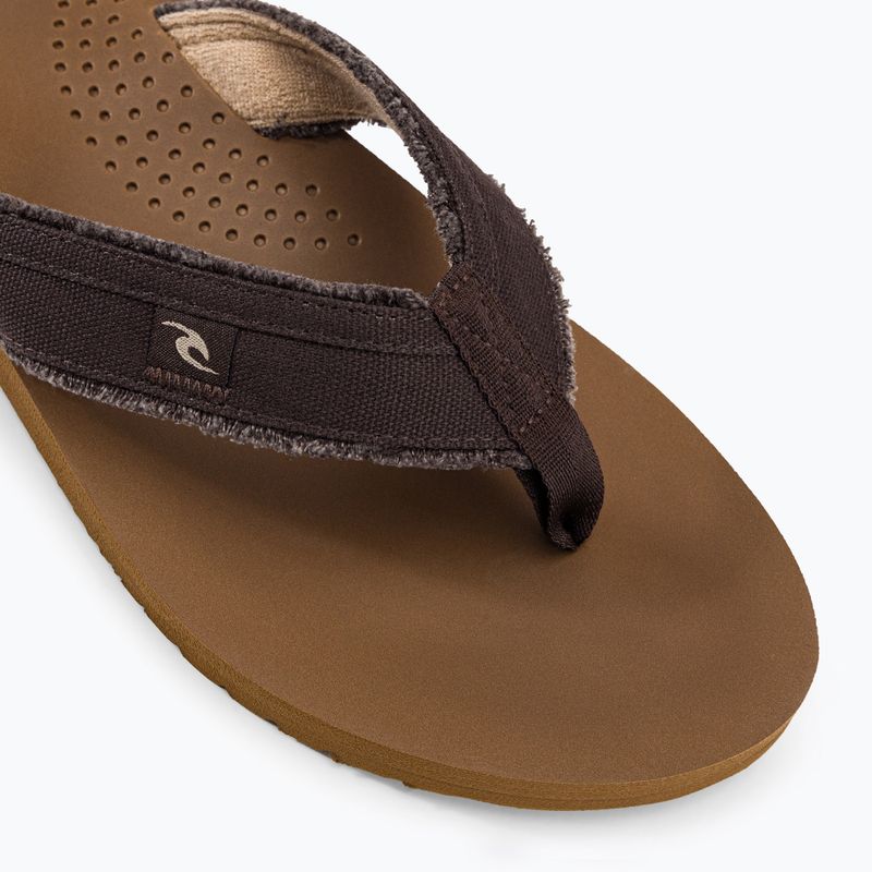 Pánské žabky Rip Curl Reactor Open Toe 1153 hnědý 19VMOT 7