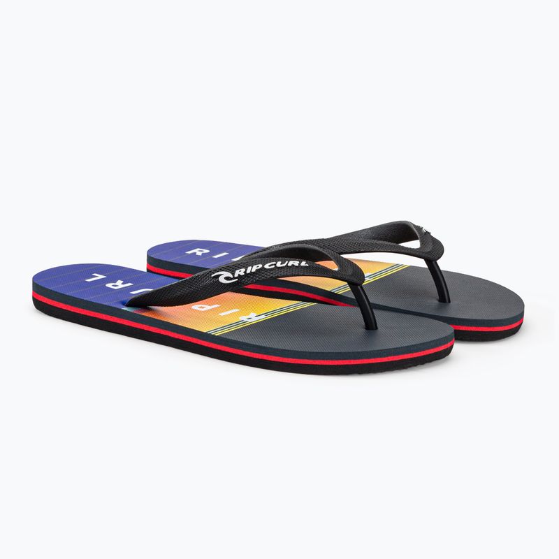 Pánské žabky Rip Curl Breaker Open Toe 1163 černo-oranžový 19XMOT 4