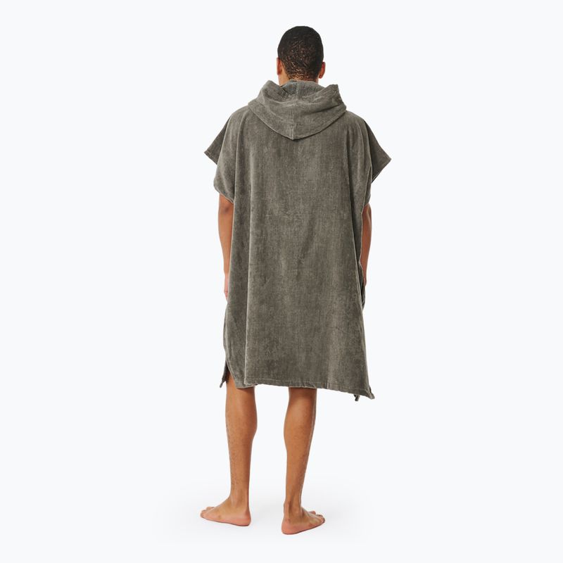 Pánské  pončo Rip Curl Logo Hooded grey 3