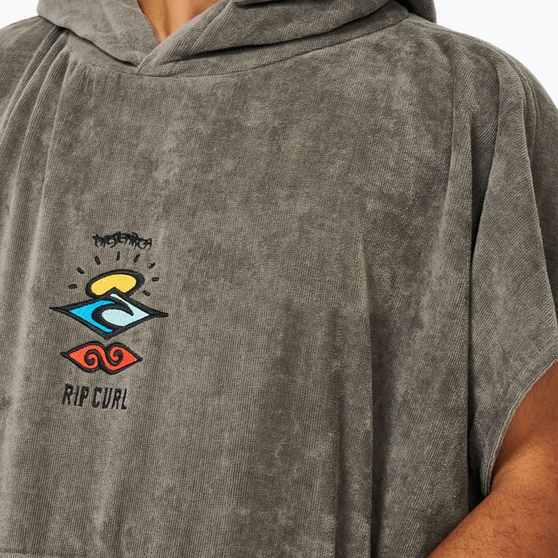 Pánské  pončo Rip Curl Logo Hooded grey 6