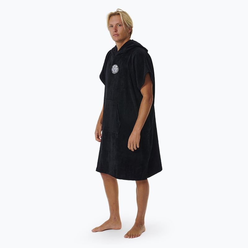 Pánské pončo  Rip Curl Logo Hooded black 2