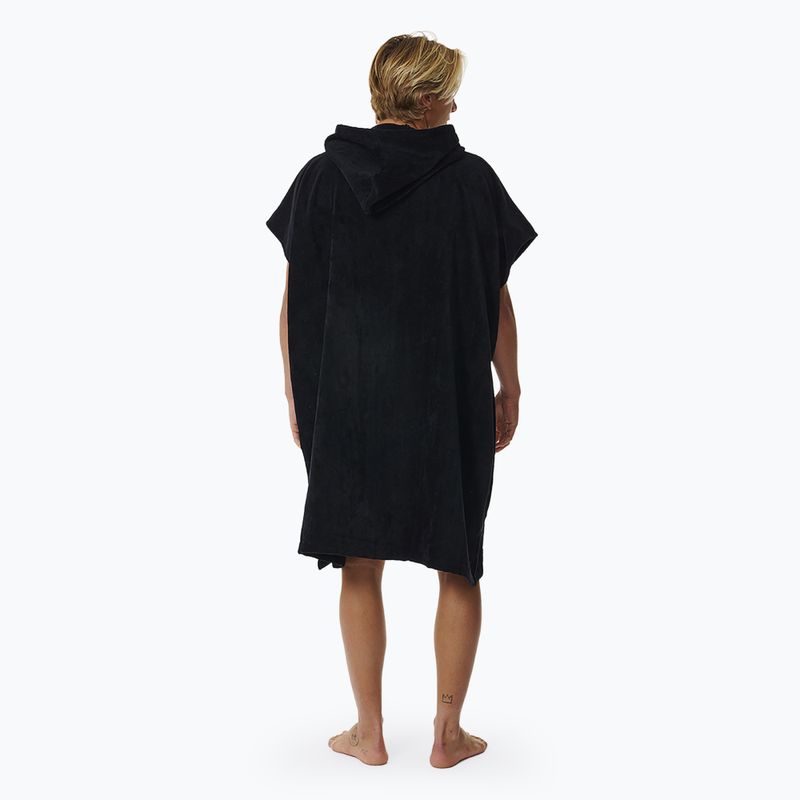 Pánské pončo  Rip Curl Logo Hooded black 3