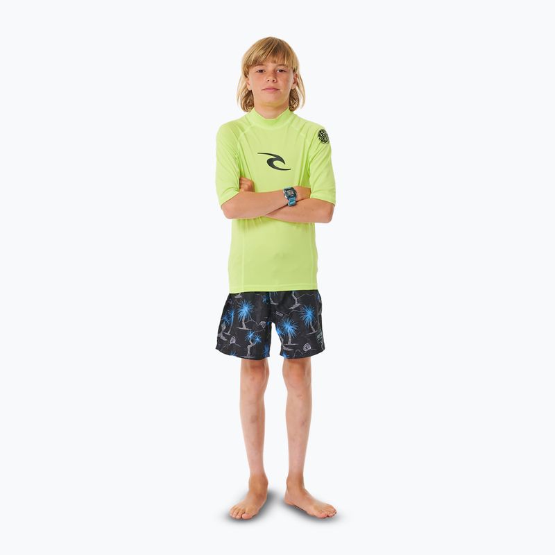 Dětské plavecké tričko Rip Curl Brand Wave UPF Rash Vest lime 2