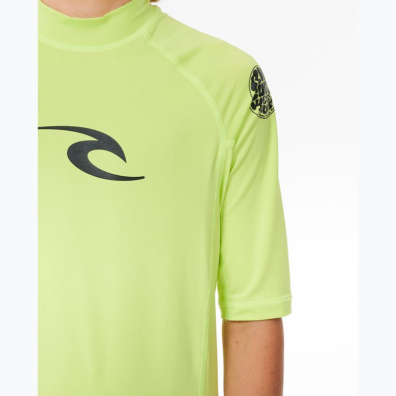Dětské plavecké tričko Rip Curl Brand Wave UPF Rash Vest lime 5