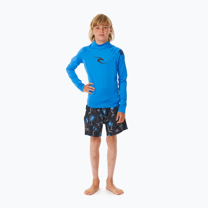 Dětské plavecké tričko longsleeve  Rip Curl Lycra Brand Wave UPF blue gum 2